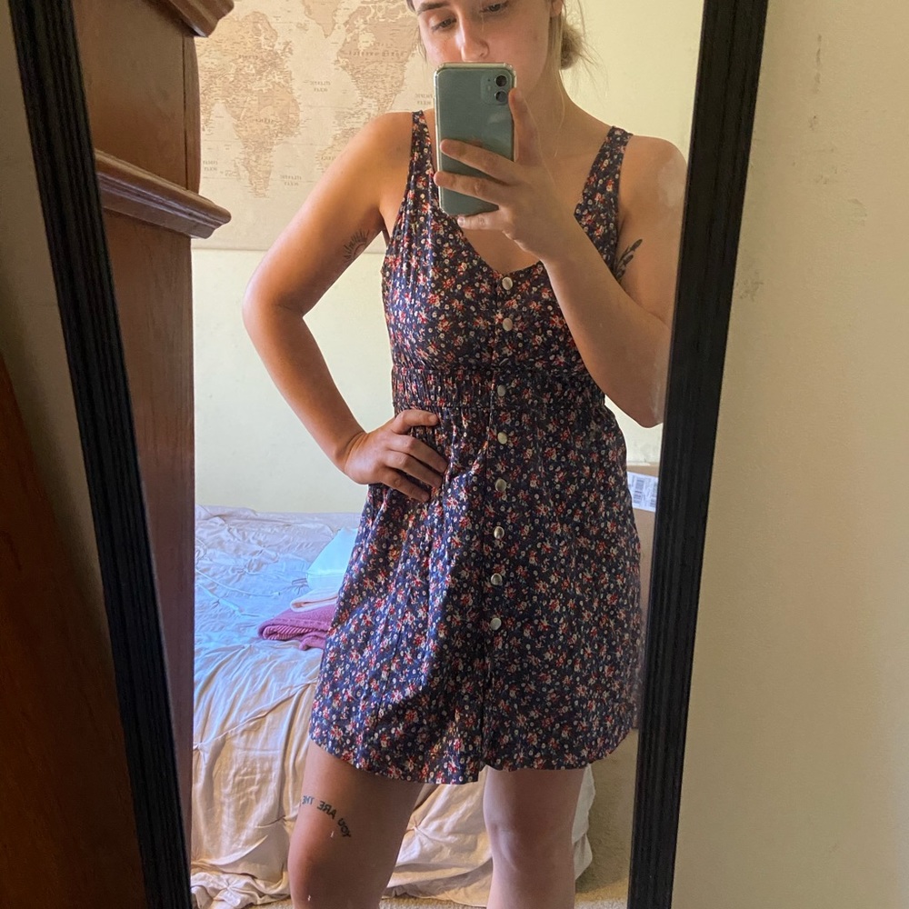 Floral Forever 21 button down dress